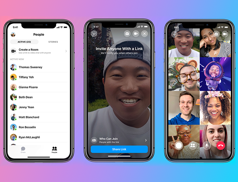 Facebook Messenger Rooms is mobile friendly