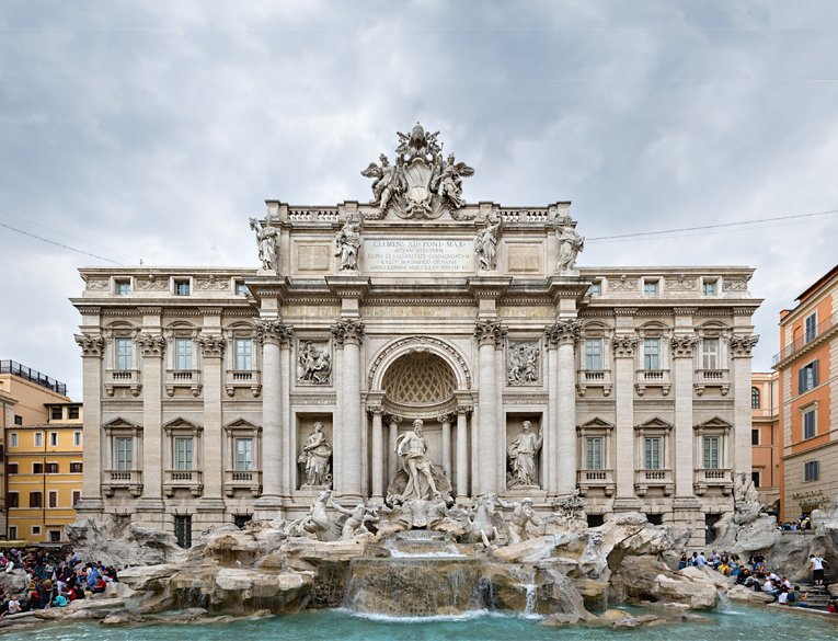 Trevi Fountain (Fontana di Trevi Roma) in Rome