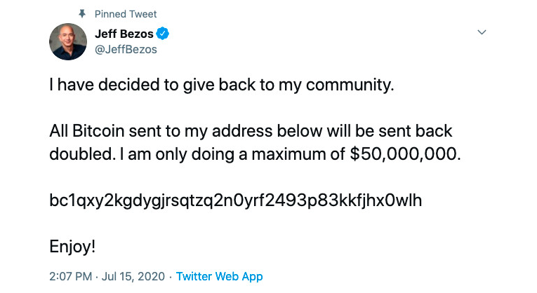 A Massive Crypto Scam on Twitter: Jeff Bezos