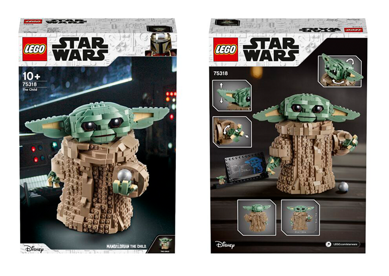 Lego Baby Yoda set box design