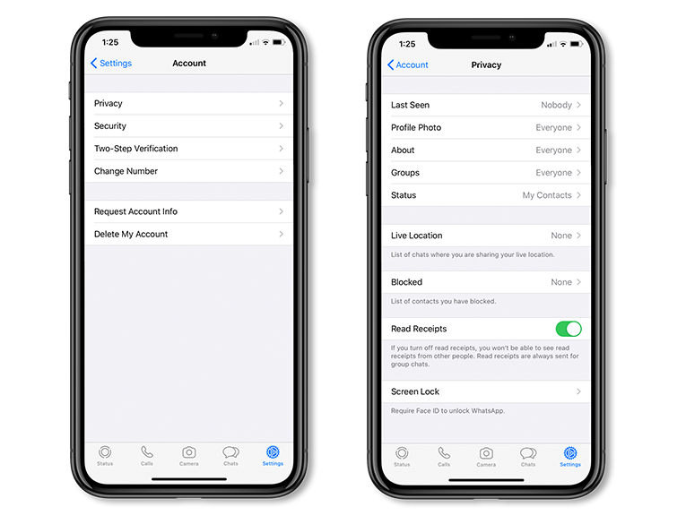 How to enable Touch ID and Face ID in WhatsApp