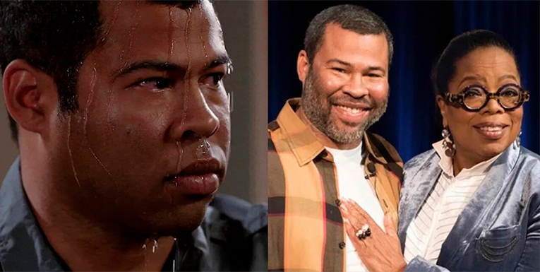 Sweating Jordan Peele meme