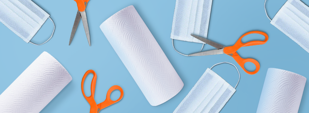 便利なヒント：隔離期間中の折り紙またはペーパータオルでフェイスマスクを作る方法