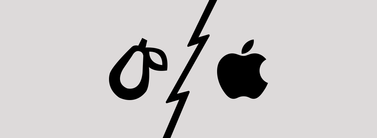 Apple、Prepear アプリの梨のロゴを理由に訴訟を提起