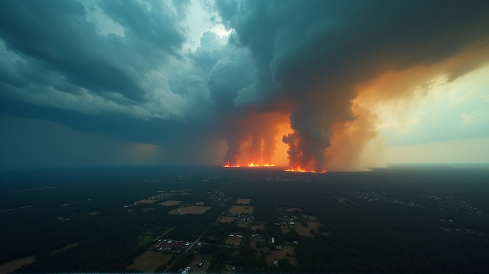 壊滅的な嵐が34人の命を奪う；テキサスの森林火災を引き起こす激しい風