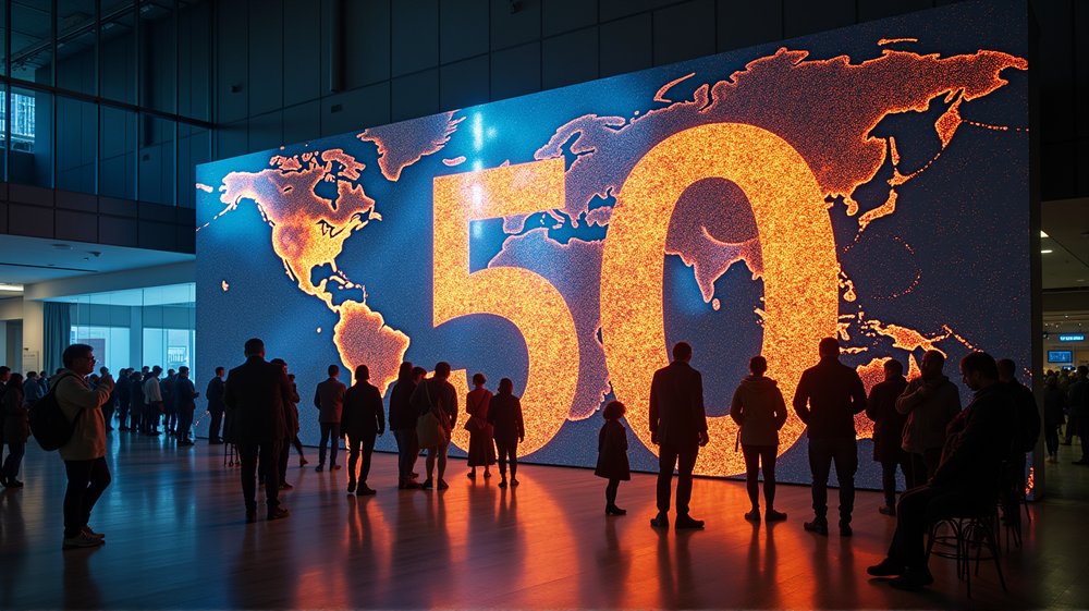 マイクロソフト50周年:革新と影響の歴史を祝う