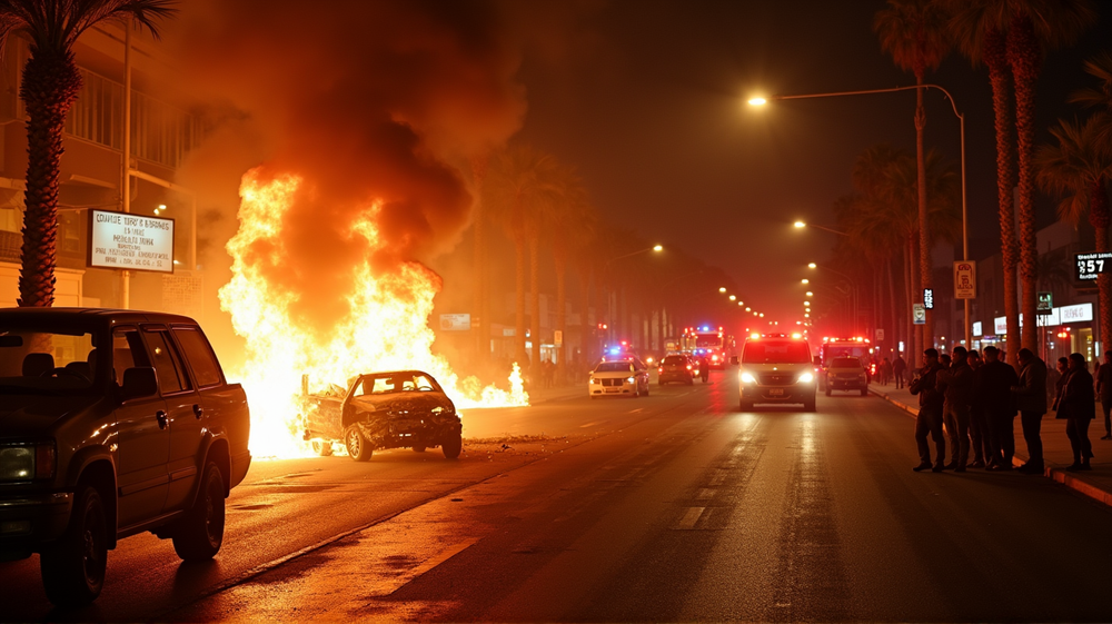 ハリウッドの惨劇：炎上事故で命が失われ、他の人々も負傷