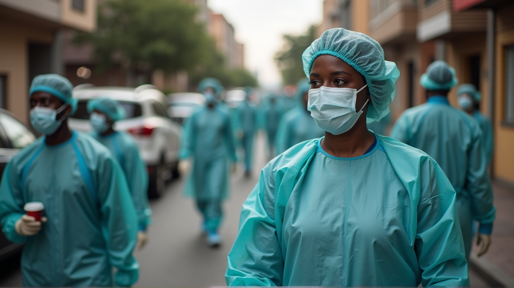 南アフリカの急増: 1170例のコロナウイルス感染確認