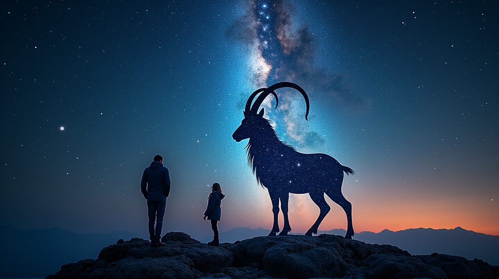 山羊座の宇宙ダンス: 感情とつながりのバランス