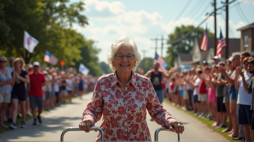 心温まる再会: インディアナ州の曾祖母、COVID-19の難局を乗り越える