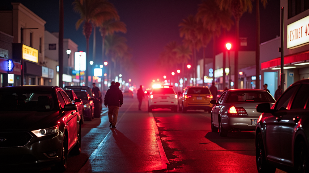 イーストハリウッドの大混乱: ドライバーがナイトクラブ群衆に突っ込む