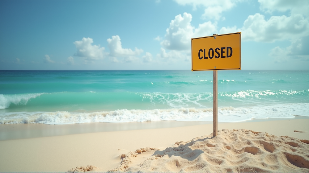 COVID-19で閉鎖されたメキシコのビーチを発見