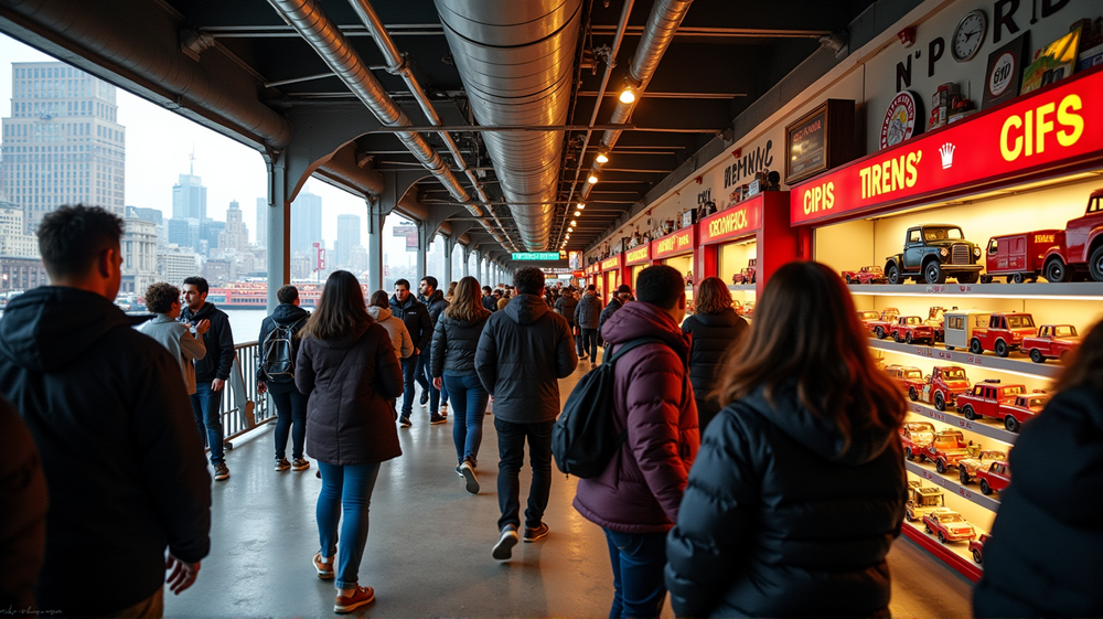 スタテンアイランド・フェリーターミナル：ニューヨーク市の新しいショッピングスポット