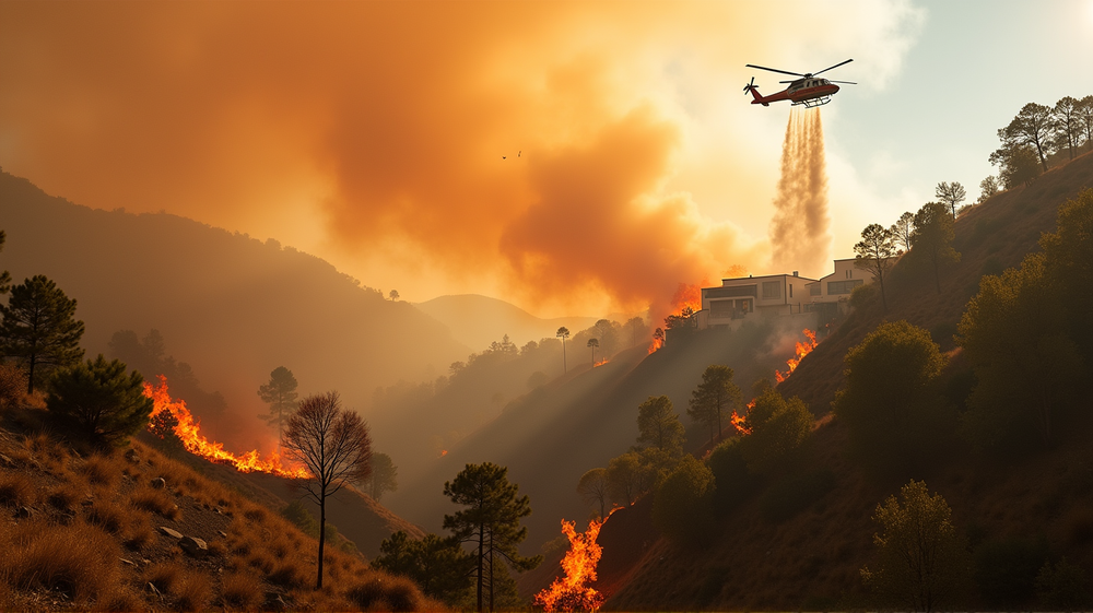 ハリウッドヒルズの猛火：恐怖と弾力性