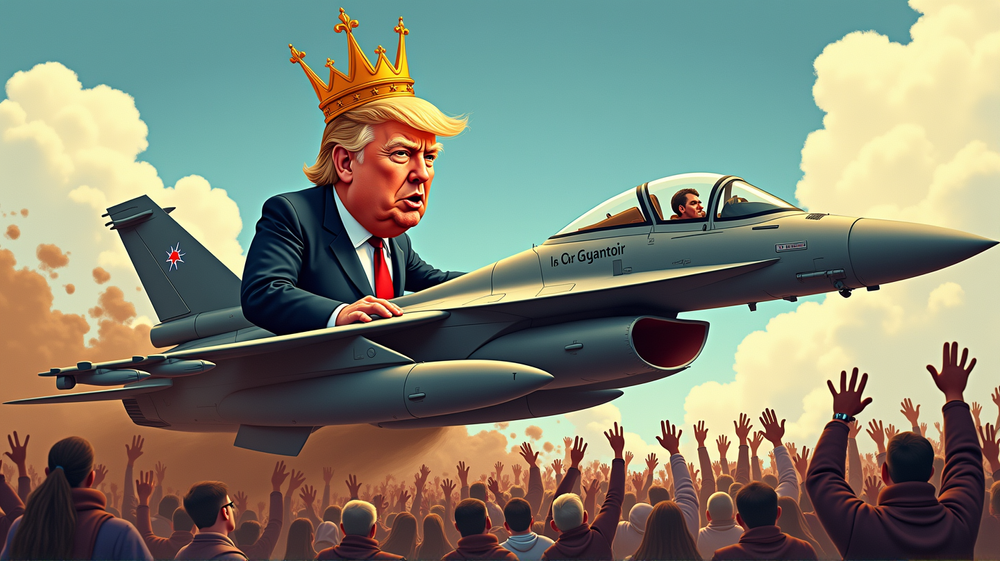 トランプの「国王反対」抗議への突飛な反応：AIビデオの狂乱