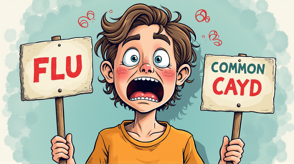 冬の感染ショーダウン: インフルエンザ、COVID-19、または風邪？