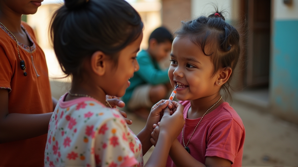 バングラデシュの果敢な闘い：5000万人の子供たちが利益を受ける
