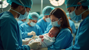 奇跡の誕生：母親が腫瘍除去手術中に赤ちゃんを出産！