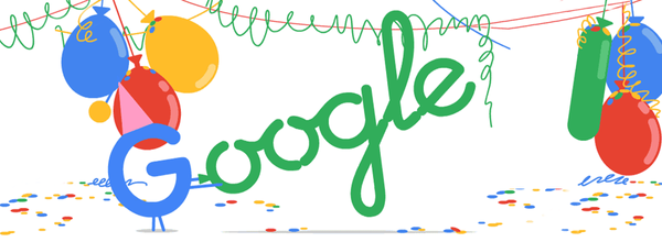 Googleの甘い21歳の誕生日