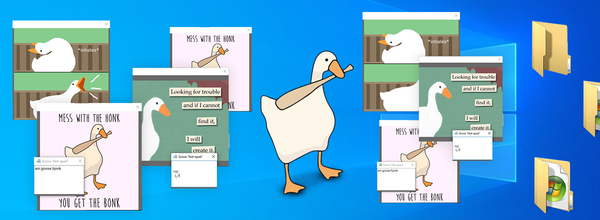 「Desktop Goose」をインストールしてコンピュータを破壊させよう