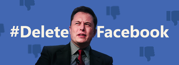 イーロン・マスクが#DeleteFacebookをツイート、「それはダサい」と発言