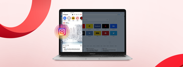 InstagramがOperaブラウザでデスクトップに登場