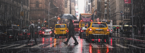 家を出ずにオンラインで雨の中を散歩