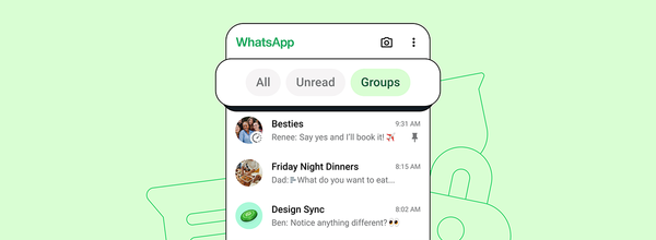 WhatsApp、新しいチャットフィルターを発表しメッセージ検索を簡素化