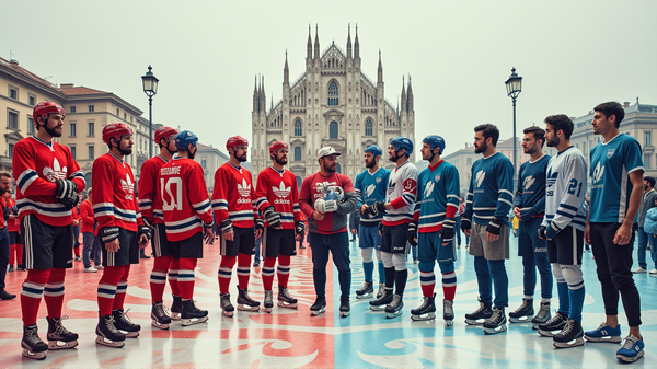 歴史的なスポーツの協力：NHLとレガ・セリエAの出会い