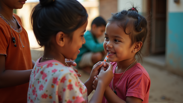 バングラデシュの果敢な闘い：5000万人の子供たちが利益を受ける