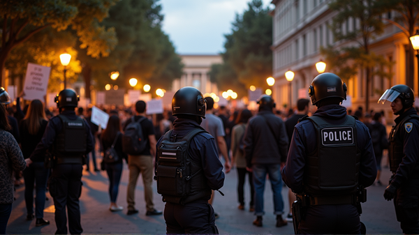 ターニングポイントUSAの最終地点がバークレーで緊張を引き起こす